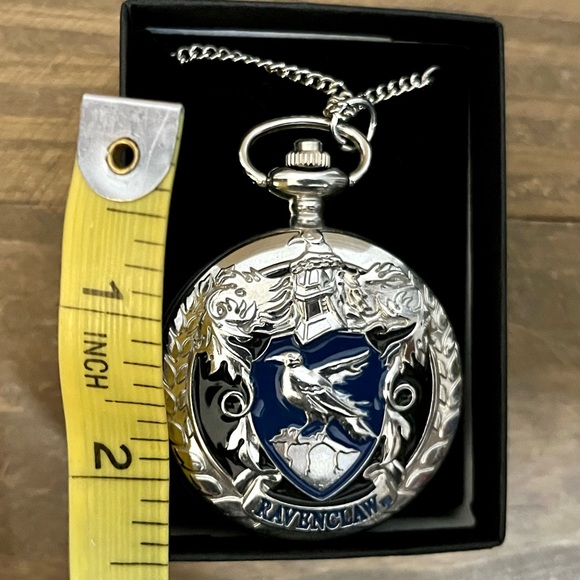Lot of 3 Harry Potter Ravenclaw House Merch Necktie Pocket Watch Bookmark NWOT - Picture 14 of 16